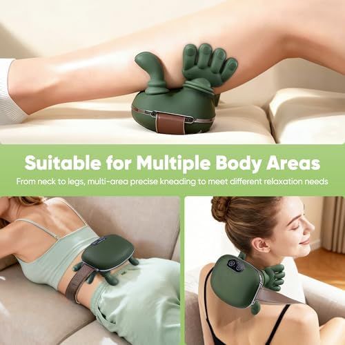 Portable Electric Massager for Neck & Shoulder Rechargeable Pain Relief Device