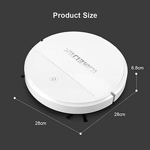 Smart Robotic Vacuum Cleaner for Home – USB Rechargeable Automatic Floor Sweeper | High Suction Silent Cleaning for Tiles, Marble, Wood & Thin Carpets