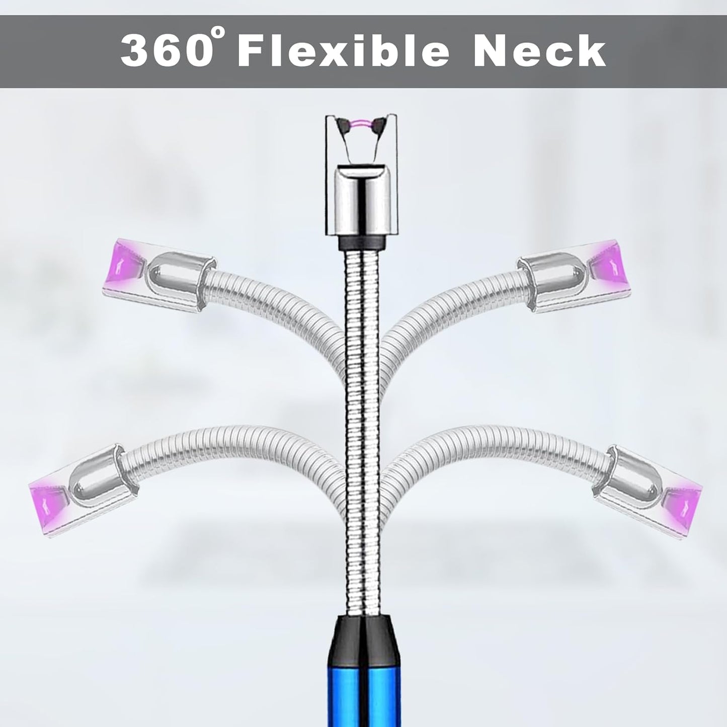 Electric Rechargeable Plasma Gas Lighter – 360° Flexible, Windproof, USB Type-C, 1 Year Warranty | Kitchen & Pooja Use