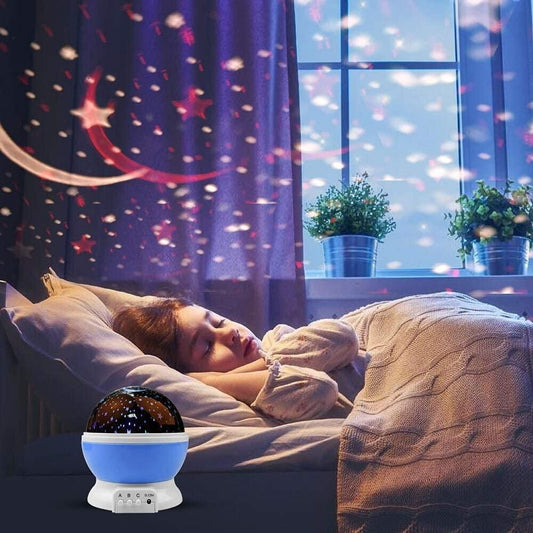 Star & Moon Galaxy Night Light – Soft Ambient LED Lamp for Bedroom