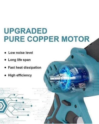 Cordless Battery-Powered Electric Chainsaw for Tree Trimming & Wood Cutting