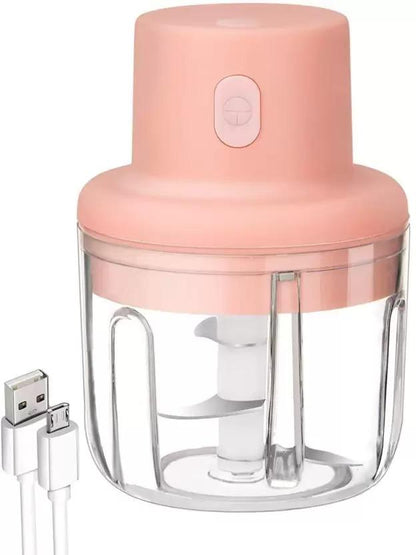 Electric Mini Garlic & Vegetable Chopper – 250ml USB Rechargeable Food Processor