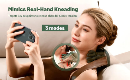 Portable Electric Massager for Neck & Shoulder Rechargeable Pain Relief Device