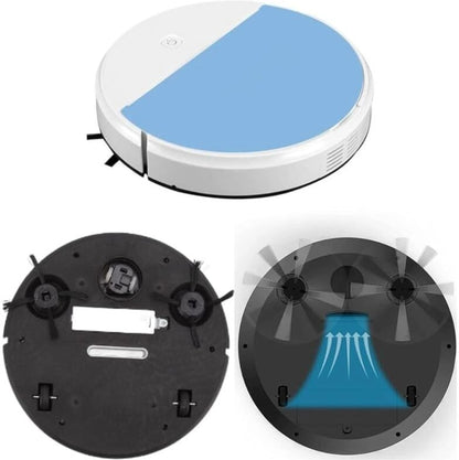 Smart Robotic Vacuum Cleaner for Home – USB Rechargeable Automatic Floor Sweeper | High Suction Silent Cleaning for Tiles, Marble, Wood & Thin Carpets